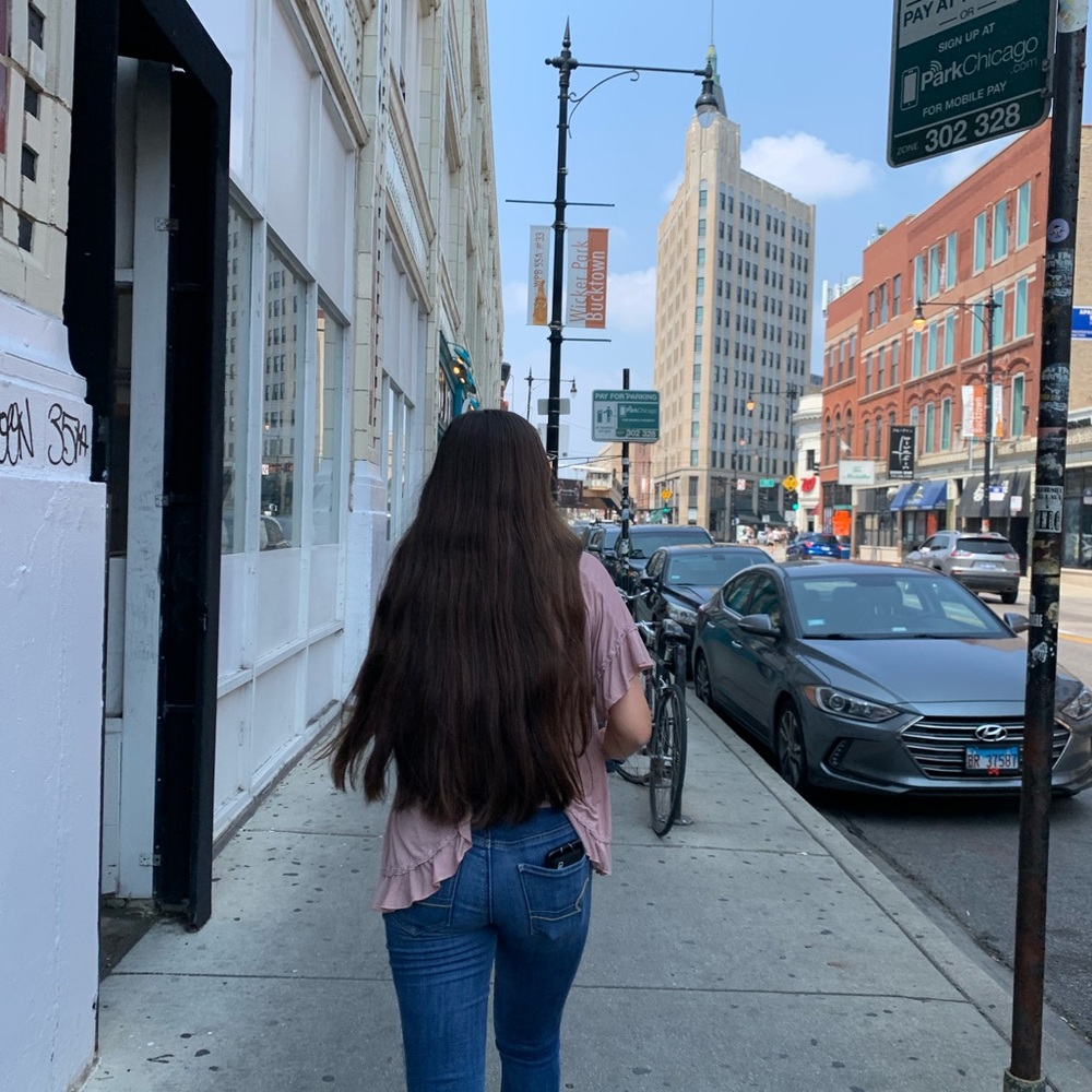 Nina’s Boutique Open Back Mauve Shirt